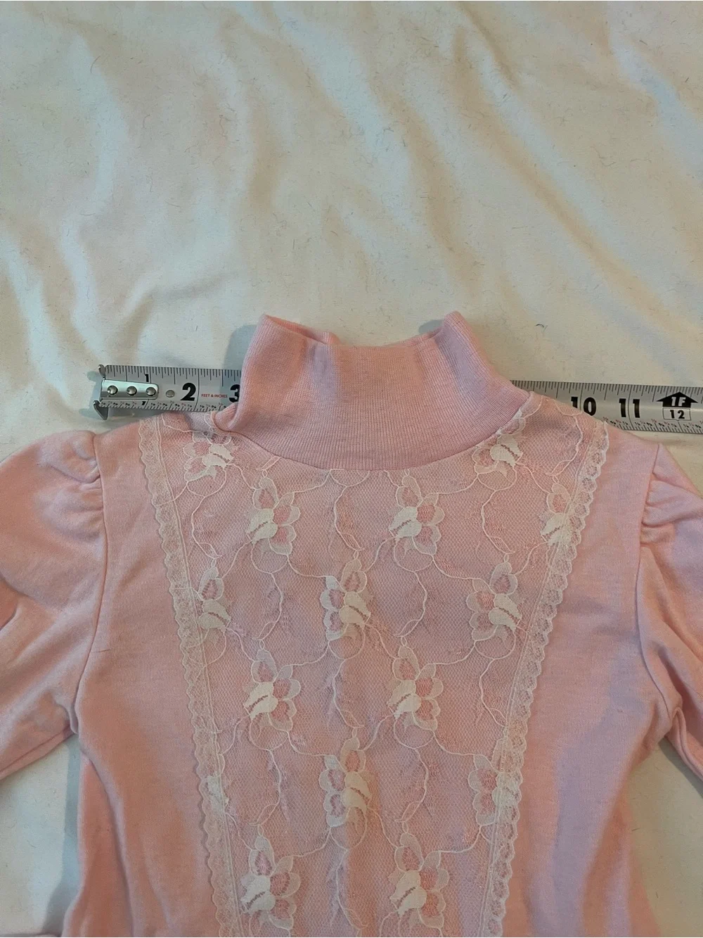 Girls' Pink Lace Ruffle Matching Set - Soft Two-Piece Outfit